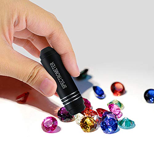 GMKD Diffraction Spectroscope, Pocket Handheld Grating Gemological Spectroscope, Precise Gemstone Spectroscope Analysis Kit for Quick Gemstone Identification