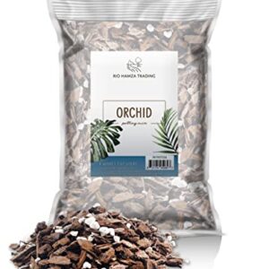 Orchid Potting Mix, Hand Blended All Natural Potting Soil Media for Orchid Plants, Fast Draining Healthy Media for Planting or Orchid Repotting- 8qts