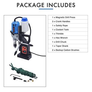 LETRA 1100W Magnetic Drill Press, Power Mag Drill with1/2 Inch Boring Diameter, 2700lbf Electromagnetic Heavy Duty Drilling Machine for Industrial Home Improvement
