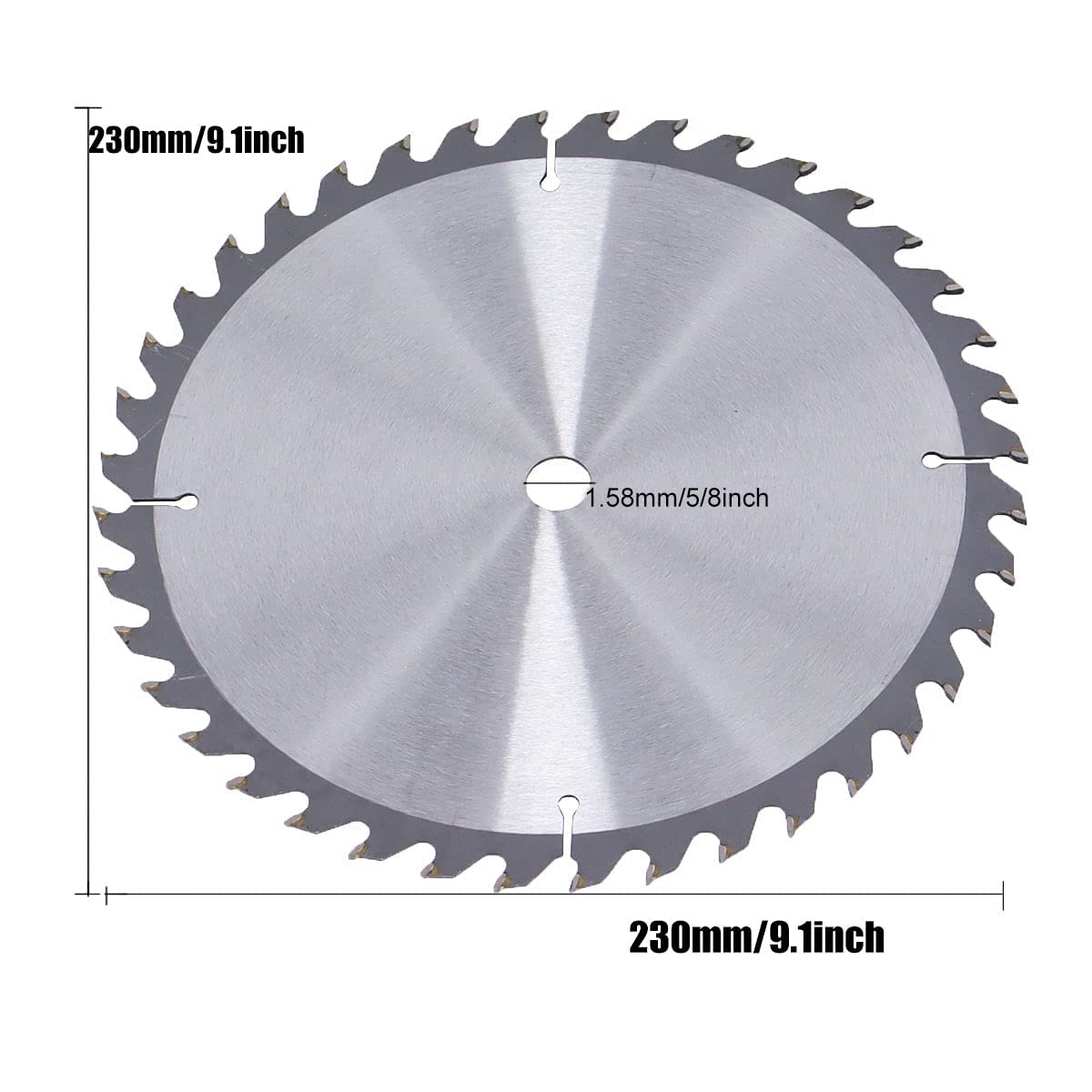 Table Saw Blade 𝑼𝒑𝒈𝒓𝒂𝒅𝒆 9 inch 5/8 Arbor 40T Universal Fit Common Steel Blade for Wooden (2 Pack) 9" Circular Saw Blade
