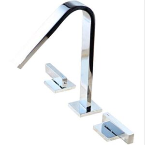 htllt durable faucet kitchen sink taps bathroom taps household use of faucet for washing basin and basin under copper cold and hot three-hole separated platform