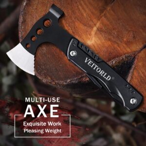 VEITORLD Multitool Axe Hammer Camping Accessories, Stocking Stuffers for Men, Gifts for Mens for Christmas, Dad Gifts for Men Who Have Everything, Birthday Gifts for Him Grandpa Husband Women