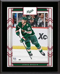 jonas brodin minnesota wild 10.5" x 13" sublimated player plaque - nhl player plaques and collages
