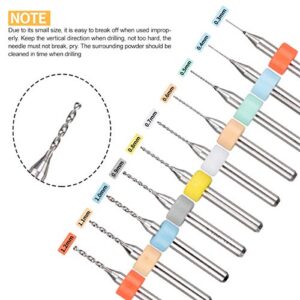 62 Pieces Pin Vises Hand Drill Bits Set Micro Twist Manual Rotary Hobby Drill Tools with Clamp for Jewelry Making, Craft Carving, DIY, Woodworking, Plastic, Shells, Resin or Model Making (0.3-3.0mm)