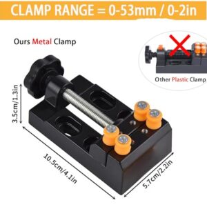 62 Pieces Pin Vises Hand Drill Bits Set Micro Twist Manual Rotary Hobby Drill Tools with Clamp for Jewelry Making, Craft Carving, DIY, Woodworking, Plastic, Shells, Resin or Model Making (0.3-3.0mm)