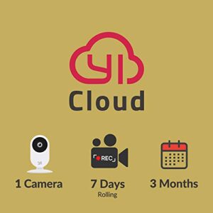 yi/kami cloud plan 3 month, 1 camera, 7d rolling storage service [pc/mac online code]