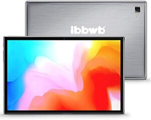 ibbwb tablet 10 inch android 9.0 pie, octa-core processor,5g wifi,2gb ram, 32gb rom, 5mp+13mp dual cameras,ips hd display, bluetooth 5.0, usb c,gps,metal body,gray