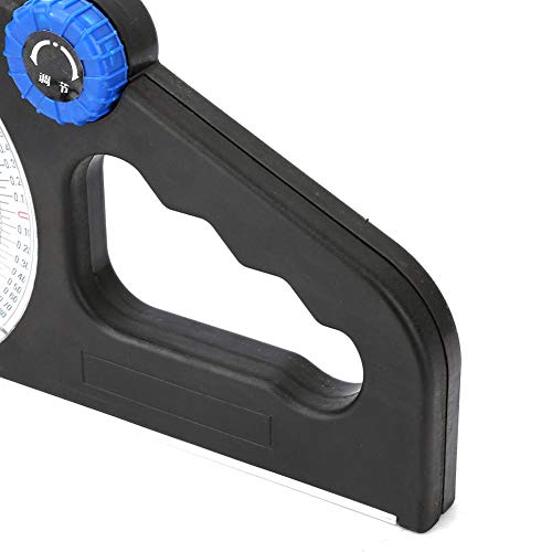 Universal Slope Angle Meter, Dual-Scale Rotary Pitch Finder with Level Vial + Thumb Dial, 0-180 Degree Inclinometer Magnetic Multifunctional Level Protractor