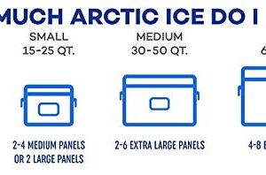 Arctic Ice Chillin' Cradle Series Ice Pack - Long Lasting High Performance X-Large (5 LBS) Ice Pack Curved Design for Sodas, Sports Drinks, Beer or Wine, Middle Divider, Freezes at 28 Degrees (2-Pack)