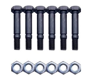 thaekuns 6 pack shear pins and nuts for ariens 52100100 00659100 snowthrower