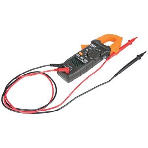 Klein Tools CL120KIT Clamp Meter Electrical Test Kit, AC Auto Ranging 400 Amp, Backlit Display, Includes GFCI Tester-Line Splitter-Pouch-Leads-3 x AAA