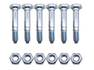thaekuns 6 pack shear pins and nuts for ariens 53200500 03204300 snowthrower