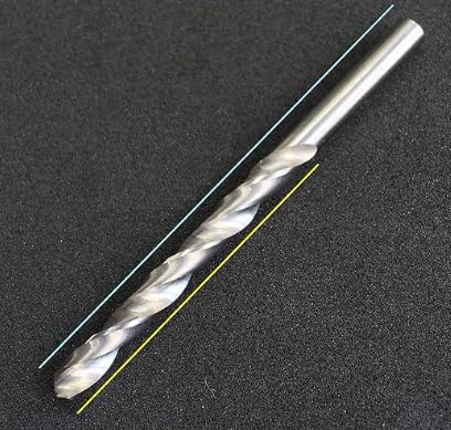 2/Pack Solid Carbide Drill Bit for Hardened Steel Hard Ness HRa 91.3 Aerospace Standard K20 Tungsten Carbide Jobber Length Twist Drill for Metal 118 Degree Four Facet Point Fractional Size (1/4")