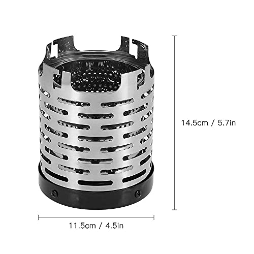 Lixada Outdoor Heater, Outdoor Portable Gases Heater Cover, Warmer Stoves Heating Cover, 4.5 5.7in (D H), Stainless Steel + Iron
