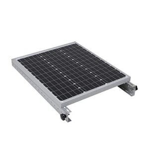 Renogy 100 Watts 12 Volts Monocrystalline Solar Starter Kit & Adjustable Solar Panel Tilt Mount Brackets