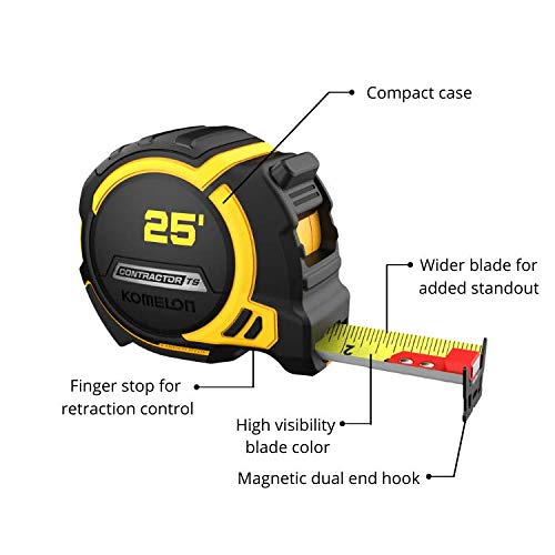 25' x 1.25" Contractor TS Magnetic Tape Measure