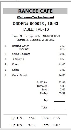 NROS Restaurant POS Software (Point of Sale)