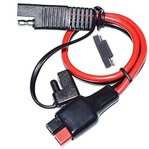 LIXINTIAN 10AWG 45A Connector to SAE Connector Cable,for Pre-Wired RV Boat Charge Battery Solar Panel, with 1 SAE Polarity Reverse Connector-1.6ft/0.5m