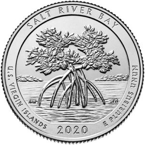 2020 p,d,s bu salt river bay u.s. virgin islands national park np quarter choice uncirculated us mint 3 coin set