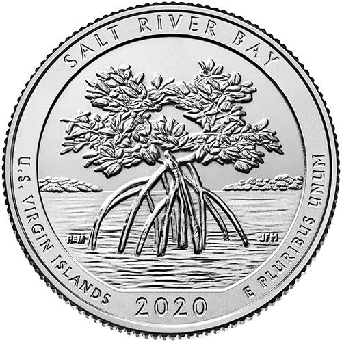 2020 P,D,S BU Salt River Bay U.S. Virgin Islands National Park NP Quarter Choice Uncirculated US Mint 3 Coin Set