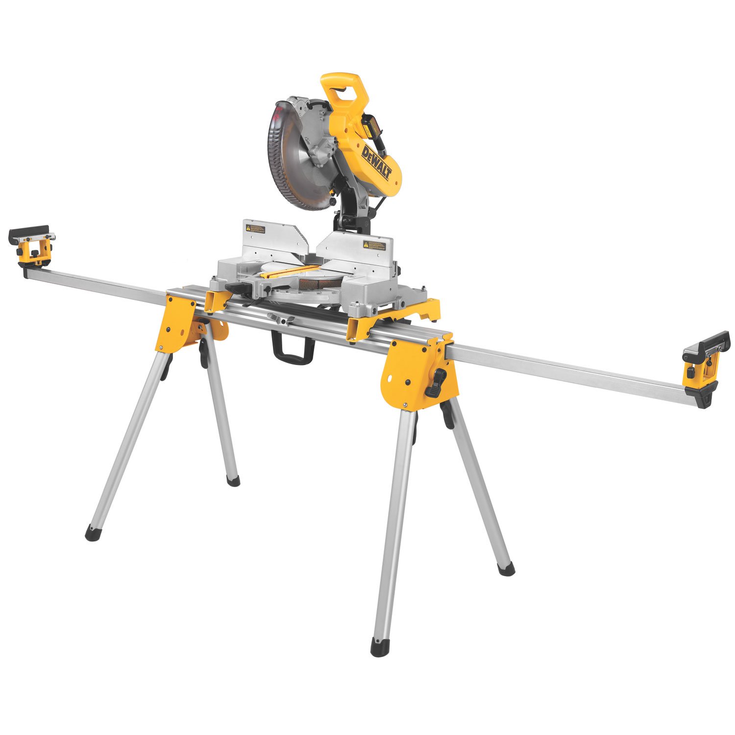 DEWALT 12-Inch Miter Saw, 15-Amp, Single Bevel, Compound (DWS715) & Miter Saw Stand, Compact (DWX724)