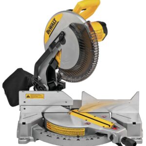 DEWALT 12-Inch Miter Saw, 15-Amp, Single Bevel, Compound (DWS715) & Miter Saw Stand, Compact (DWX724)