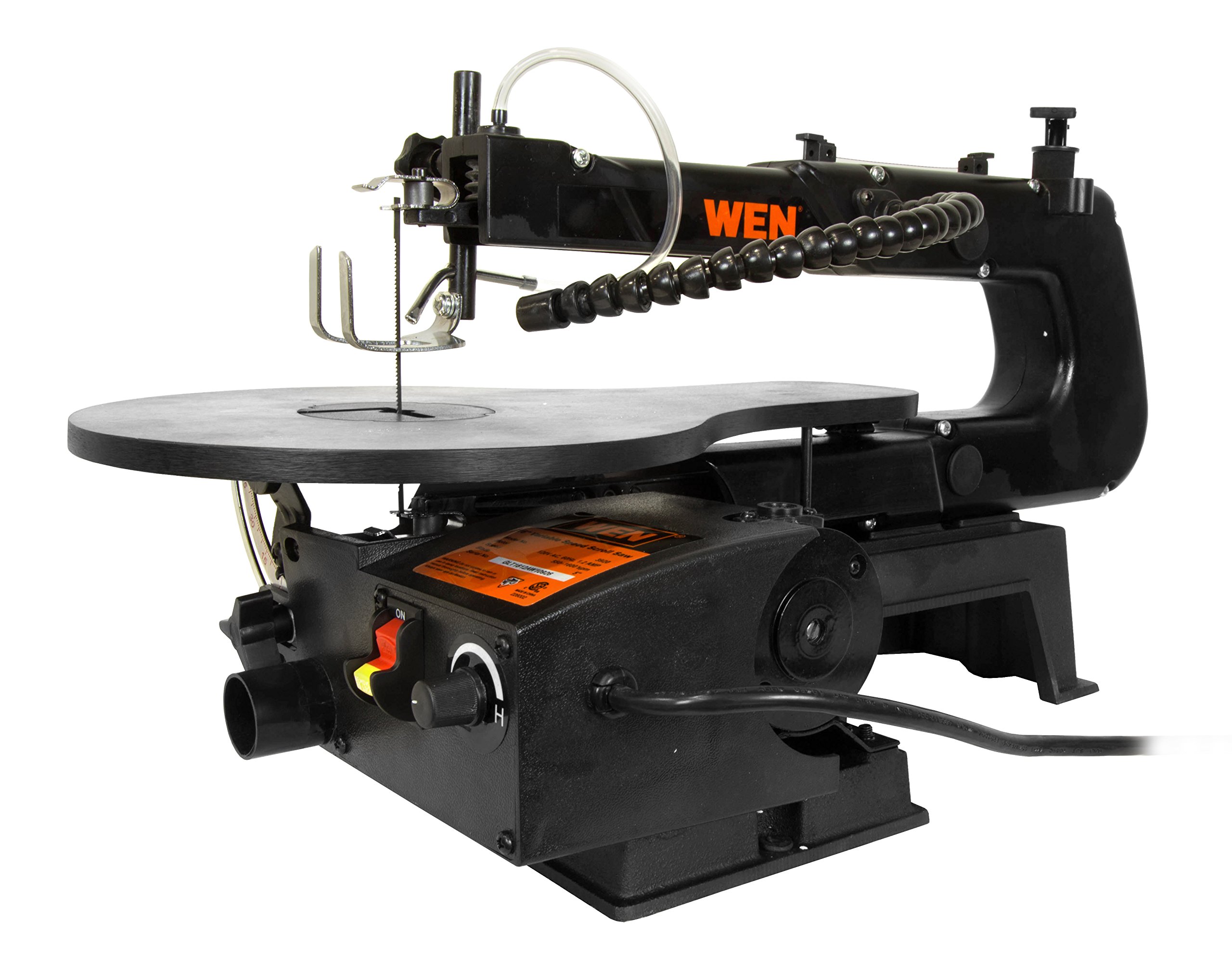 WEN 3921 16-inch Two-Direction Variable Speed Scroll Saw & 6502T 4.3-Amp 4 x 36 in. Belt and 6 in. Disc Sander with Cast Iron Base