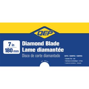 SKIL 3540-02 7-Inch Wet Tile Saw & QEP 6-7001Q 7" Continuous Rim Diamond Blade For Wet Tile Saws For Ceramic Tile