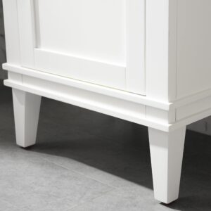 UrbanFurnishing.net Avery 20" Single Bathroom Vanity with Porcelain Top - White