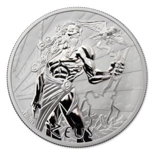 2020 P 1 oz Silver Zeus Gods of Olympus Coin by The Perth Mint Brilliant Uncirculated with a Certificate of Authenticity $1 Seller BU