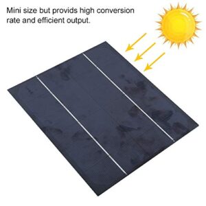 Solar Panel Charger, 6W 6V Monocrystalline Silicon Solar Panel Outdoor DIY Solar Panel Battery Charger Power Supply