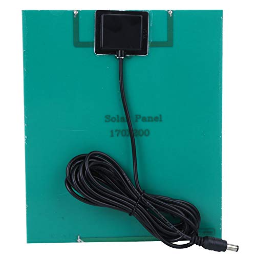 Solar Panel Charger, 6W 6V Monocrystalline Silicon Solar Panel Outdoor DIY Solar Panel Battery Charger Power Supply