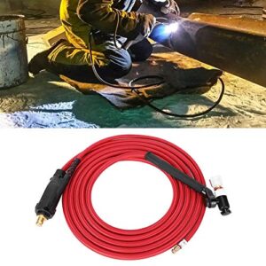 Welding Torch, NP17 TIG Torch 4 Meter TIG Welder Argon Arc Soldering Tool, 13.1ft Red Red Portable Lightweight TIG Welding Torch