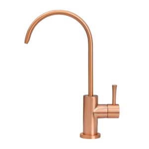 copper finish kitchen water filter faucet fits most reverse osmosis units or water filtration system in non-air gap