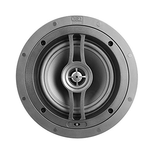 OSD Black 8" Performance Weather-Resistant Shallow Mount in-Ceiling Speaker Pair - BK-R82SM