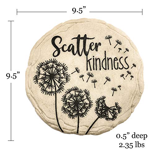 Spoontiques - Garden Décor - Scatter Kindness Stepping Stone - Decorative Stone for Garden