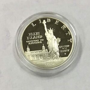 1986 S Statue of Liberty commemorative Silver dollar in capsule $1 US Mint Proof