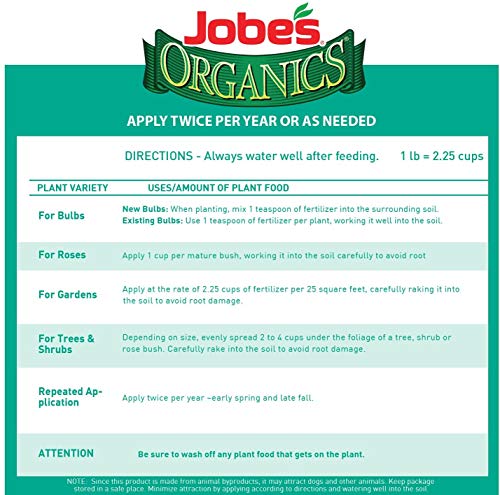 Jobe's Organics Bone Meal Fertilizer, 4 lb - 2 Pack