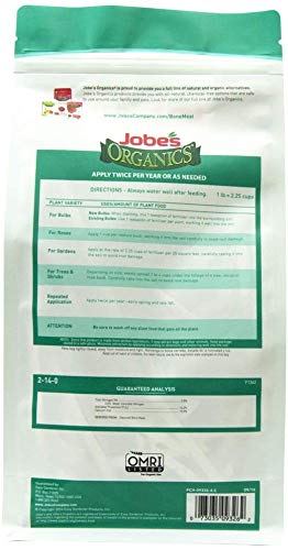 Jobe's Organics Bone Meal Fertilizer, 4 lb - 2 Pack