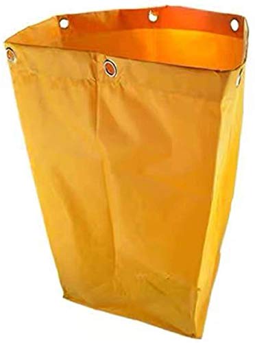 Replacement Janitorial Cart Bag,Waterproof High Capacity Thickened Housekeeping Commercial Janitorial Cleaning Cart Bag(16 x 11 x 27inches) (Yellow)