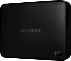 wd - easystore 5tb external usb 3.0 portable hard drive - wdbajp0050bbk-wesn