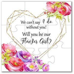 will you be our flower girl puzzle flower girl gift