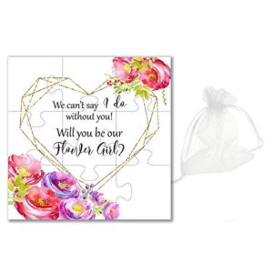 Will You Be Our Flower Girl Puzzle Flower Girl Gift