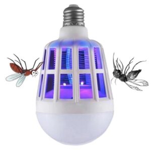 teasÄne mosquito bug zapper light bulb, 2 in 1 mosquito killer lamp uv led electronic insect & fly killer 15w