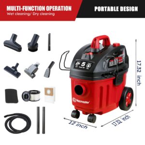 Vacmaster VF408 4 Gallon Wet/Dry Vacuum Cleaner with 2-Stage Motor