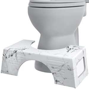 squatty potty carrara marble toilet stool, gray, 1 count