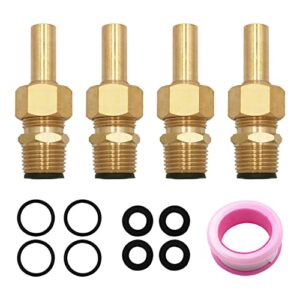 swimming pool spa brass deck jet nozzle 590041 r0560400 replacement for zodiac deck jet water design-1/2 npt,4 pack