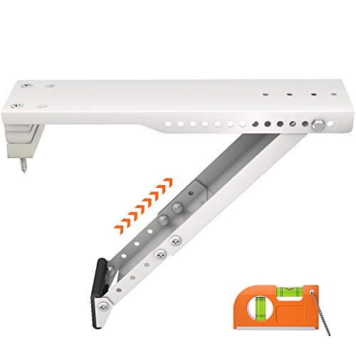 LuckIn Window Air Conditioner Support Bracket, Universal for 5,000-12,000 BTU AC Units, Up to 85lbs, Adjustable Extender Leg & Megnetic Spirit Level