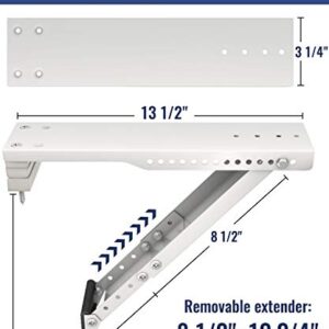 LuckIn Window Air Conditioner Support Bracket, Universal for 5,000-12,000 BTU AC Units, Up to 85lbs, Adjustable Extender Leg & Megnetic Spirit Level