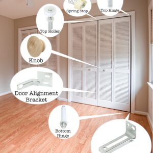 Harrier Hardware Bifold Door Hardware Repair & Replacement Kit, 2-Door Set